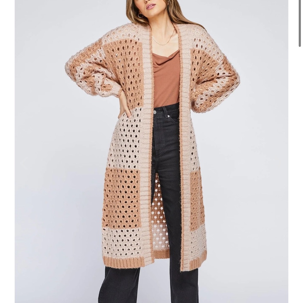 Striped pink cardigan